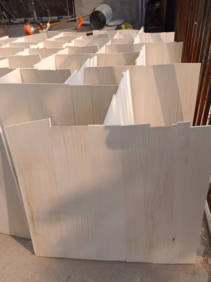 Fingergelenk aus massivem HPL-Sperrholz, kantenverleimte Tischlerplatte als Sarg, chinesische Paulownia-Holzbretter für Möbel, verbundene Holzlaminatplatte