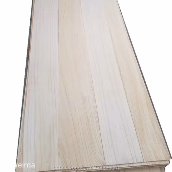 Günstiger Preis für maßgeschneiderte Paulownia-Massivholzbretter und Holzplatten